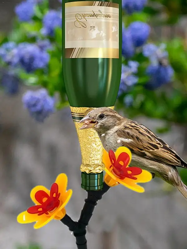 S Replacement Flowers Recycled Bottle Decorative Single And Dual Ports Flower Shape Hummingbird Feeder Parts