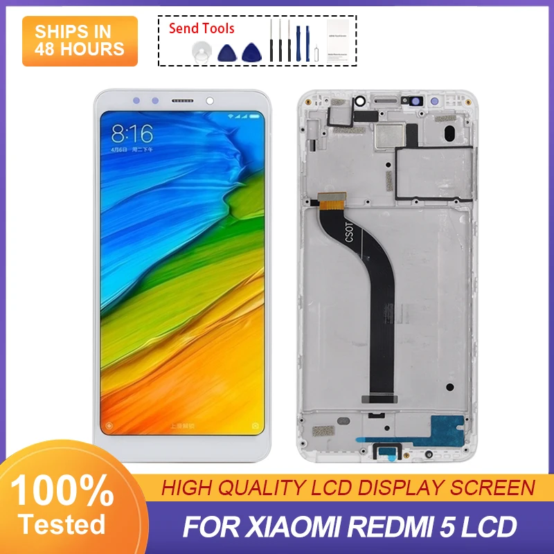 

ЖК-дисплей 5,7 дюйма для Xiaomi Redmi 5 с сенсорным экраном и дигитайзером в сборе, сменный дисплей Snapdragon 450 MDG1 с инструментами