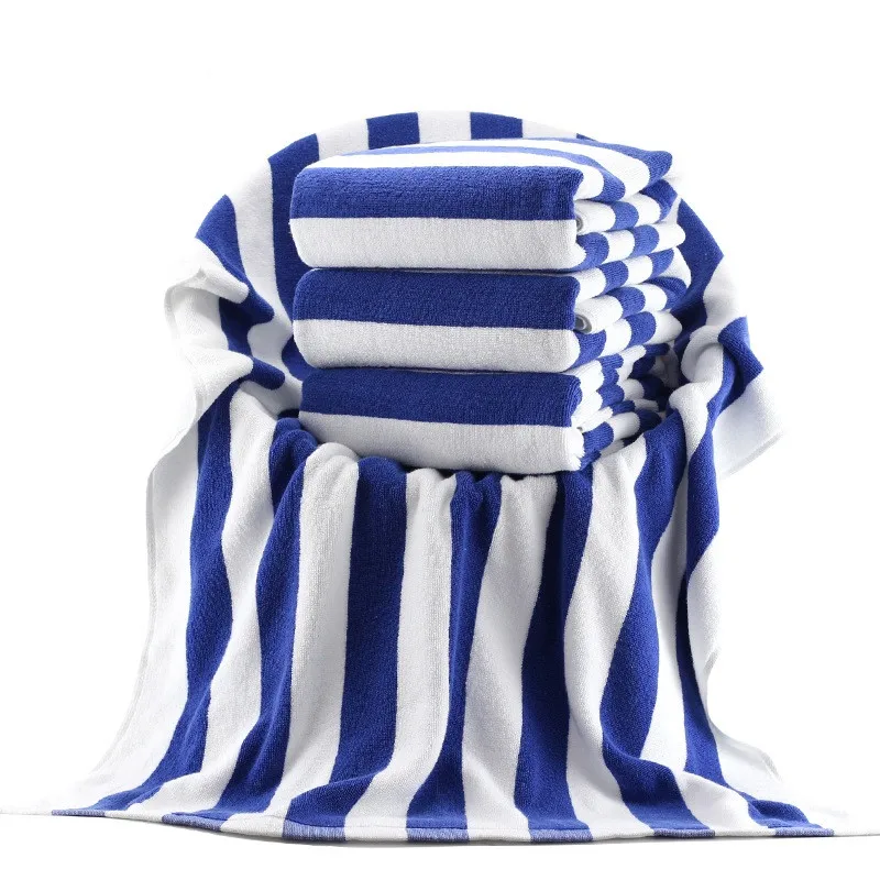 

Striped Cotton Bath Towels for Women Men Thicken Yarn-dyed Large Swimming Beach Towel Sauna Beauty Home Shower Towels Bathroom