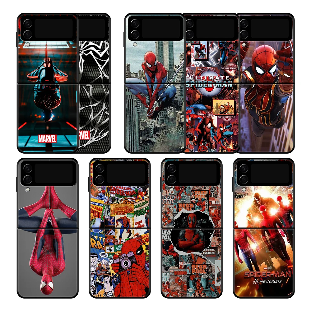 

Spiderman Marvel Movie Phone Case Cover for Samsung Galaxy Z Flip3 Flip 5G Zflip Galaxyzflip3 Zflip3 Back Armor Silicone Trend