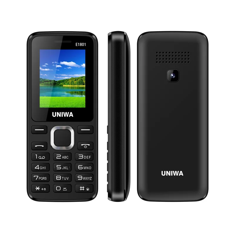 

UNIWA E1801 1.77 inch screen dual sim low price Chinese keyboard mobile phone