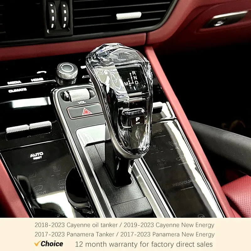 

Car Accsesories Crystal Gear Shift Knob for 2017-2023 Porsche Cayenne Panamera Car Shift Lever Interior