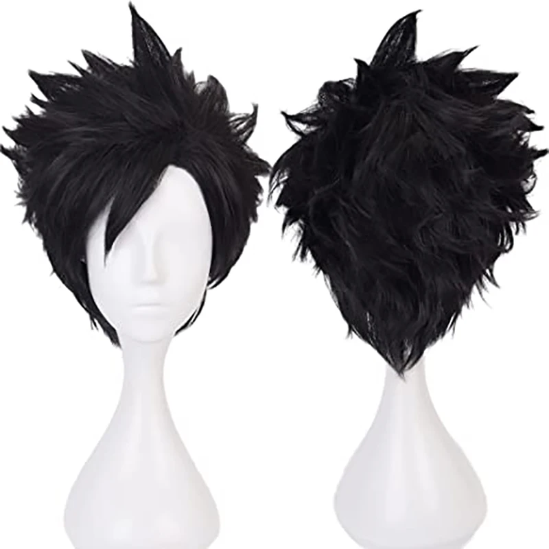 

Kuroo Tetsurou Wigs Anime Haikyuu!! Men Short Anime Natural Soft Party Hair Wigs with Wig Cap