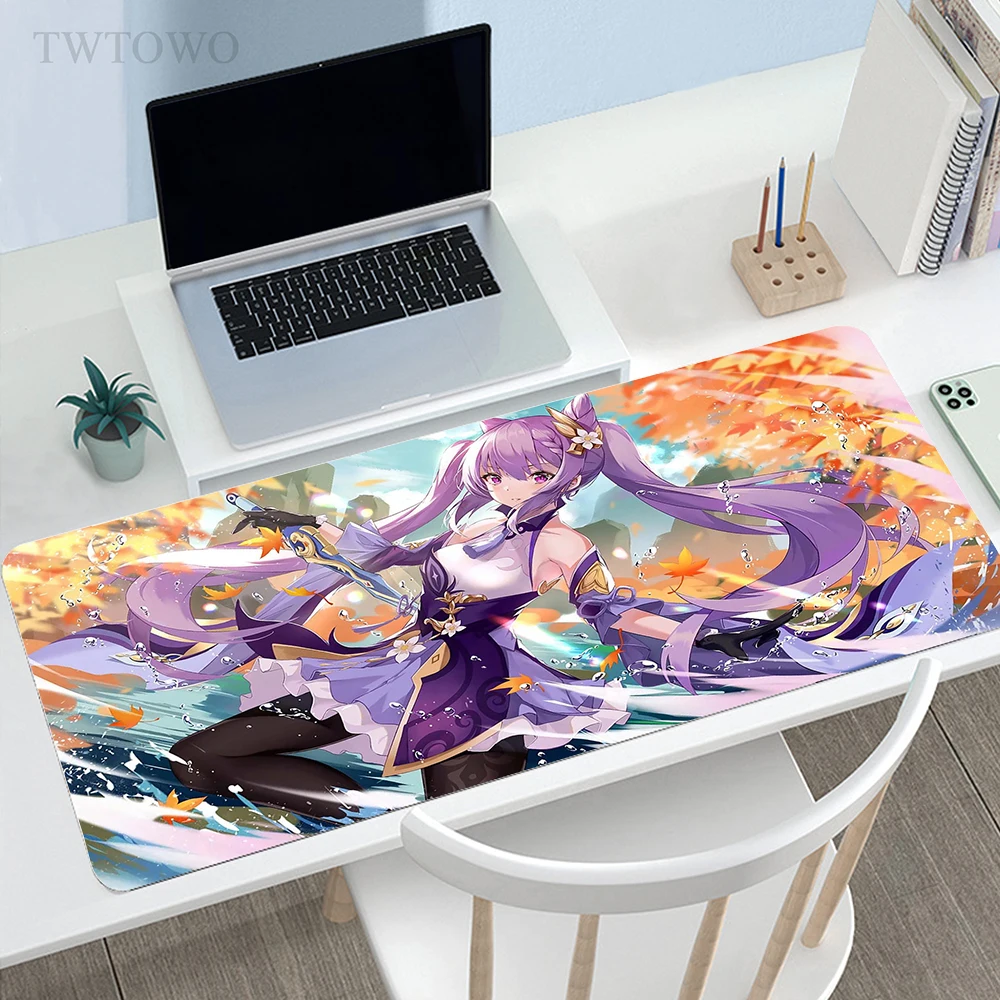 

Genshin Impact Mousepad Gaming Large Custom keyboard pad Mouse Mat Natural Rubber Soft Carpet Office Desktop Mouse Pad
