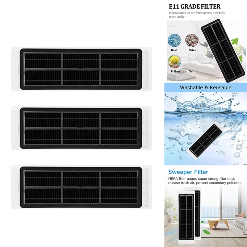 10 шт. для Xiaomi Roborock S5 S502-00 S502-02 Max S6 Maxv Pure E4 E5 робот-пылесос детали фильтров с