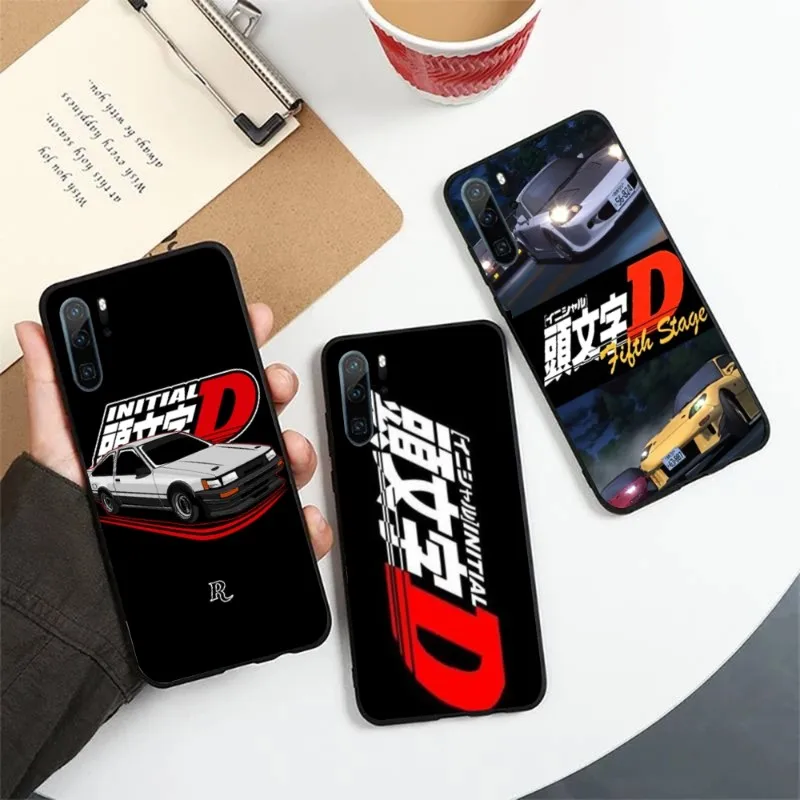 Initial D AE 86 Phone Case For Honor 70 50 20 7S X9 X8 X7 Magic 4 3 Pro Soft Black Phone Cover