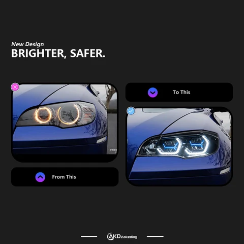 Автомобильные фары для BMW X6 E71, светодиодные фары 2007-2013, X6 E71, лампа Drl, линза проектора, автомобильные аксессуары