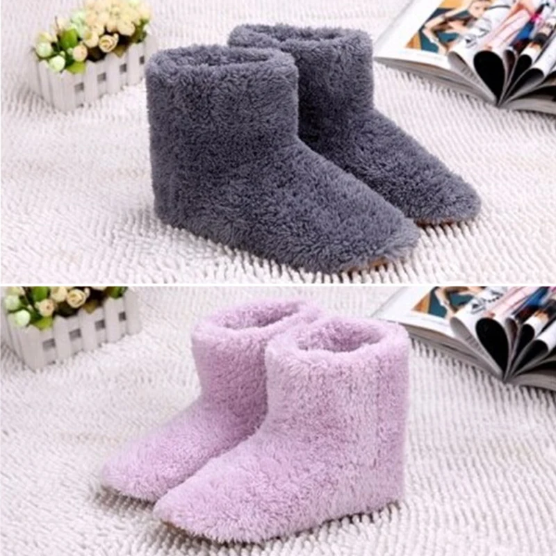 

Зимние плюшевые электрические Тапочки с подогревом и USB