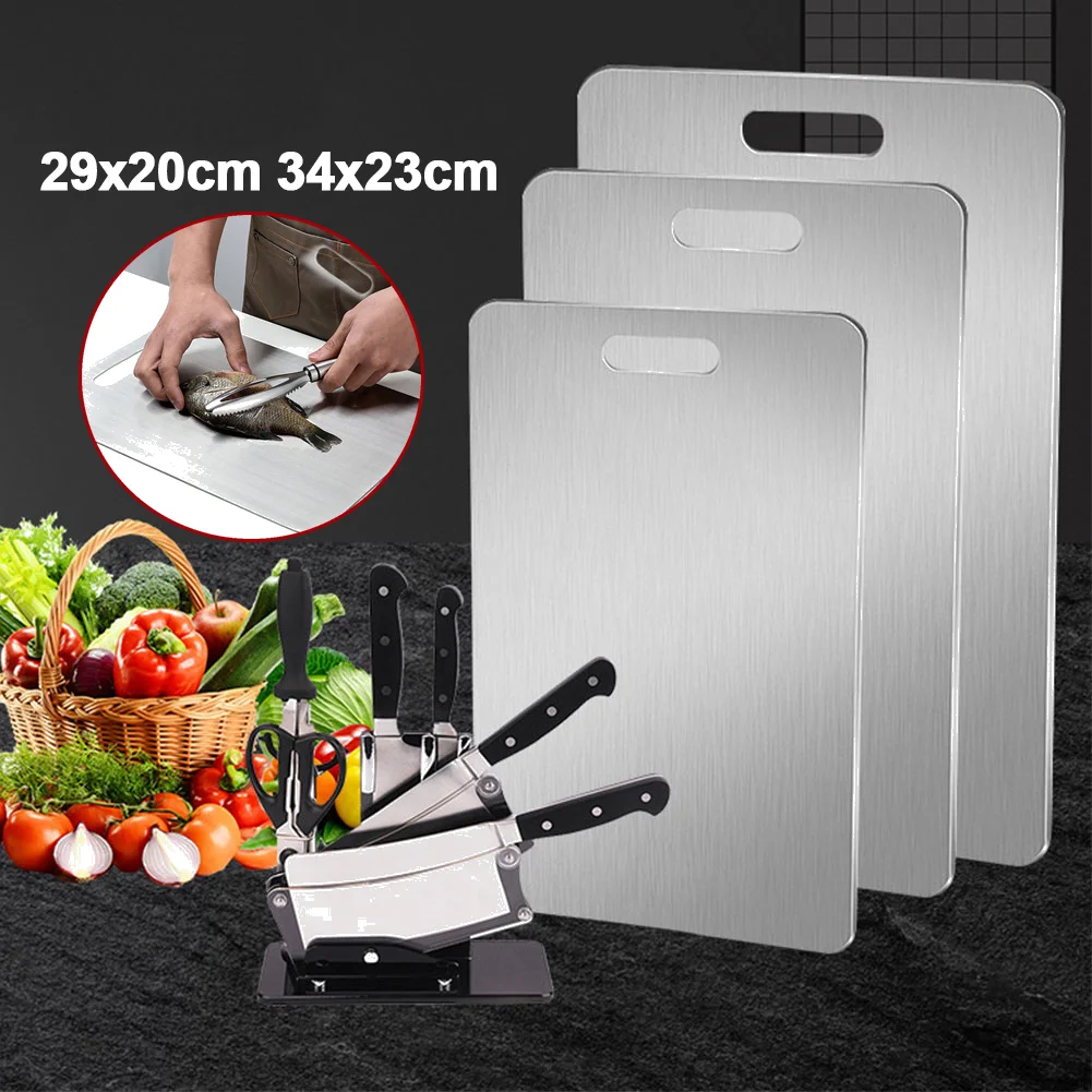 Разделочная доска из нержавеющей стали Двусторонняя для выпечки утолщенная