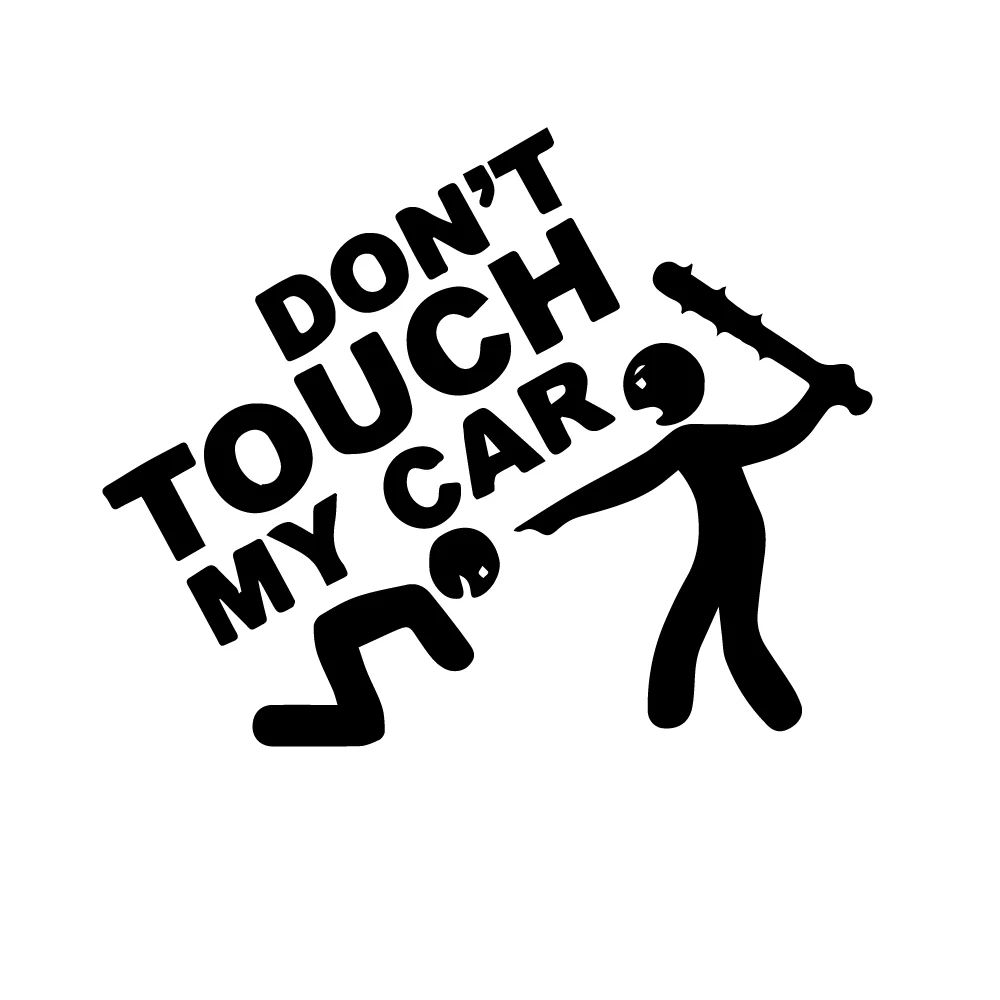 

Car Stickers Decor Motorcycle Decals New Design Don't Touch My Car Decorative Accessories Creative Sunscreen Waterproof PVC.