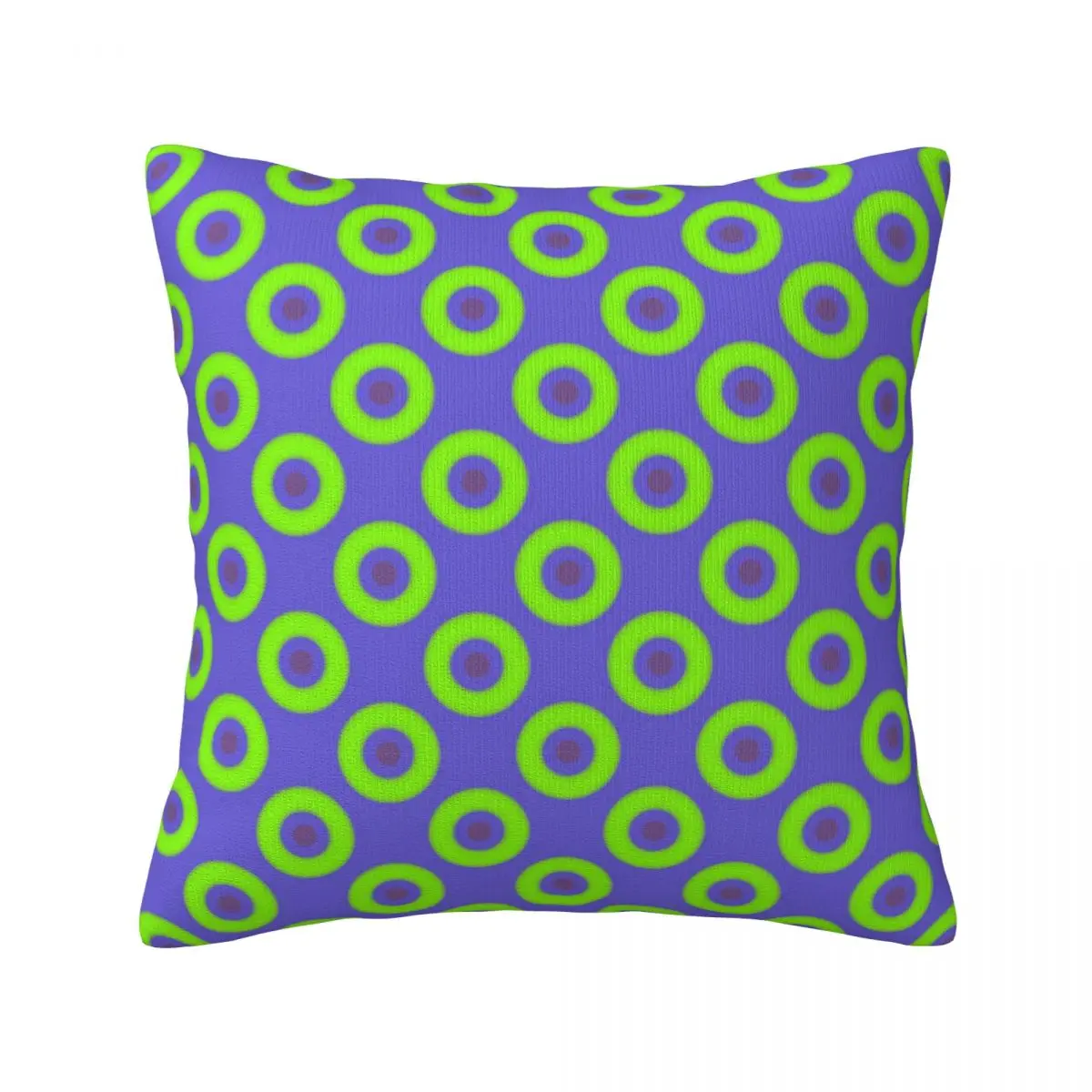 

Green Phish Circles Throw Pillow Cover Decorative Pillow Covers Home Pillows Shells Cushion Cover Zippered Pillowcase