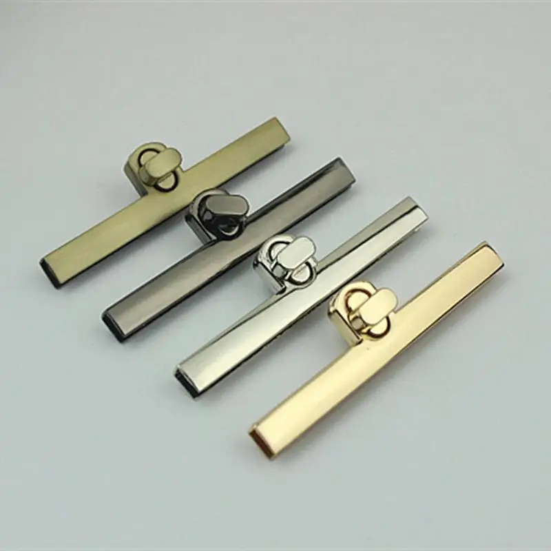 1Pc Metal Turn Lock Hardware Bag Buckle Twist Lock DIY Handbag Craft Gold Silver Black Bag Clasp Fashion Durable Bag Accessory