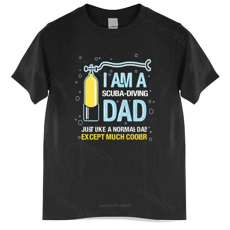 

Mens summer cotton tshirt loose tops I'm A Scuba Dive Dad T Shirt Cotton Casual Short Sleeve T-Shirt women unisex tee-shirt
