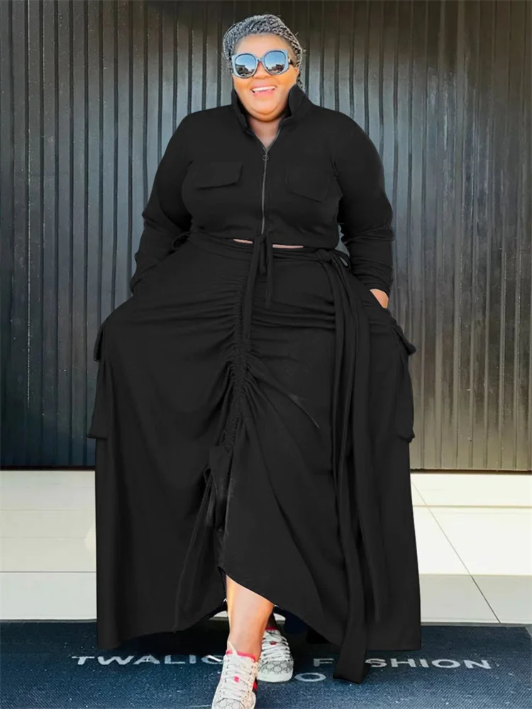 Wmstar Большие размеры Комплекты из двух предметов Женская осенняя одежда