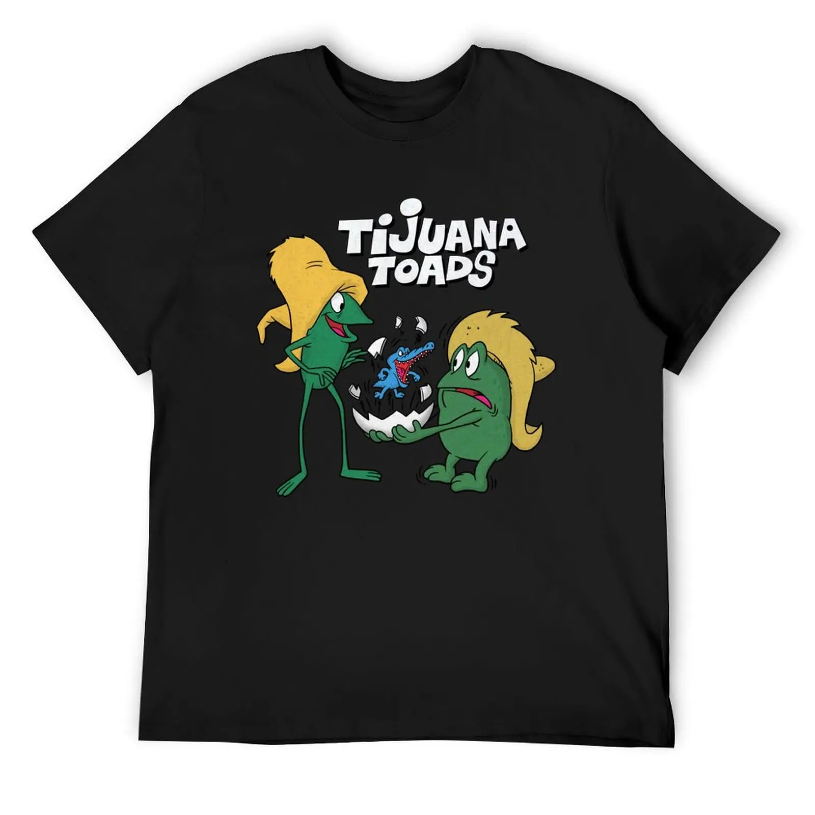 Музыкальная винтажная футболка в стиле ретро Tijuana Toads Toro и Pancho Love You с героями