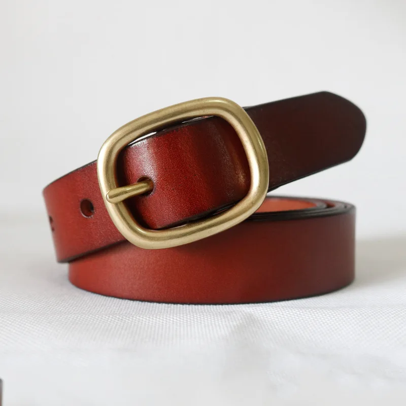 

New Women Genuine Leather Belt for Female Strap Casual All-match Ladies Adjustable Belts Designer High Quality Brand Jeans