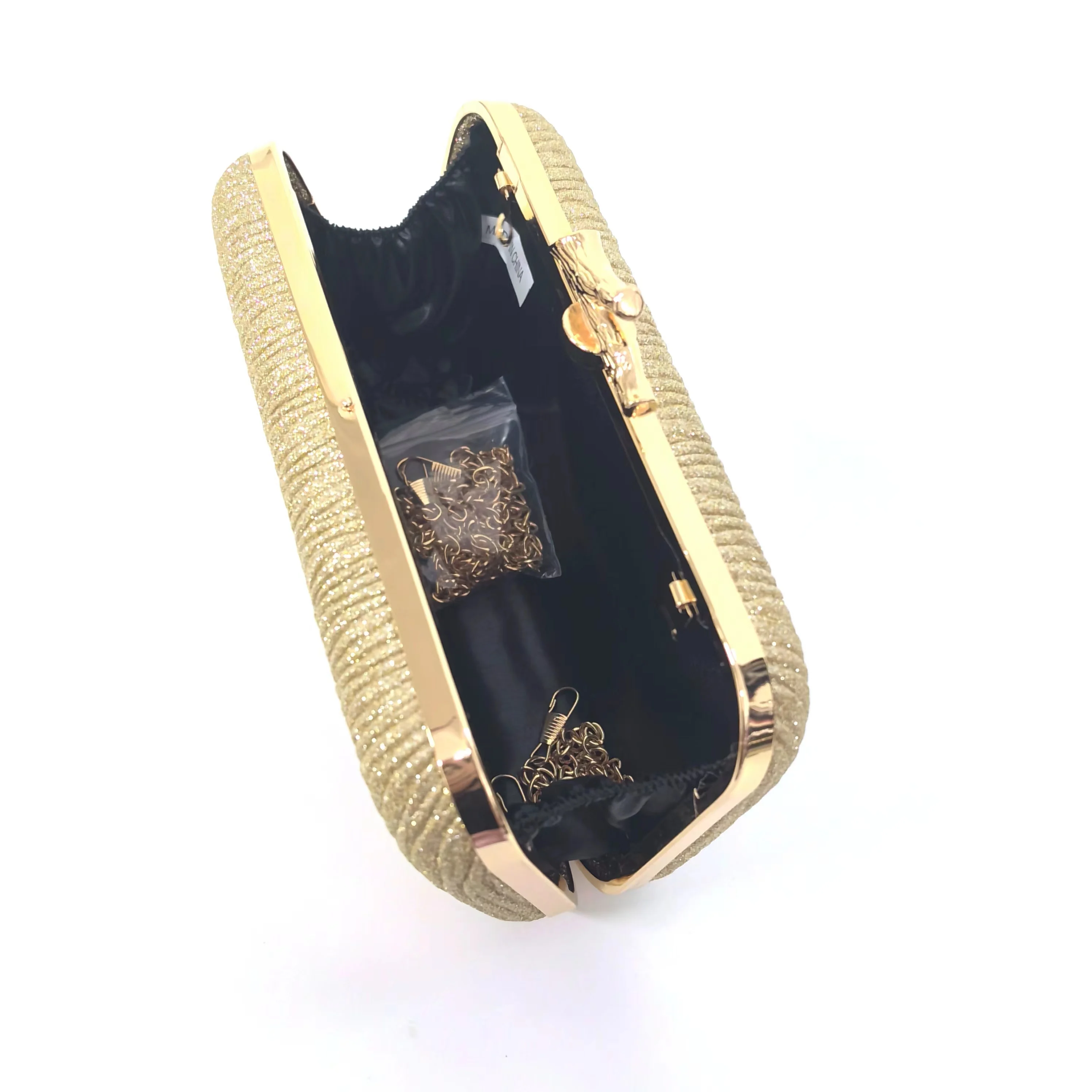 Супер Блестящий Вечерний Клатч Из Звездной Ткани Женская Сумка Плиссированная