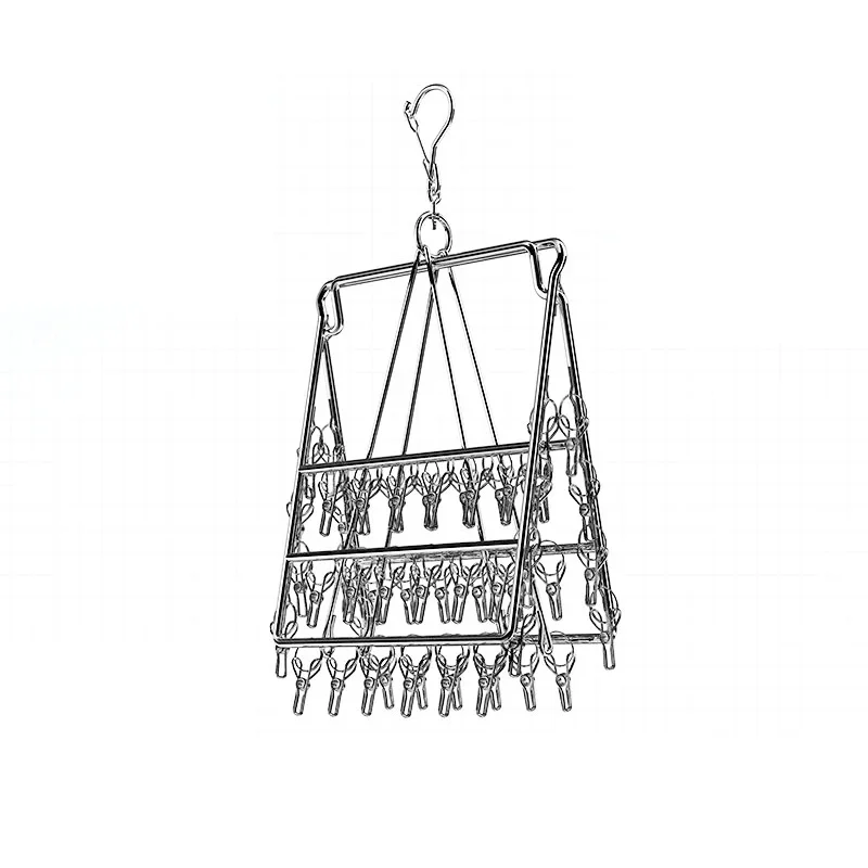 Складная вешалка для белья из нержавеющей стали 4 мм