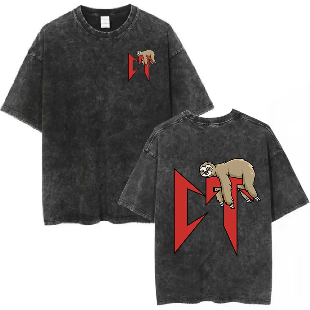 Винтажная промытая футболка Natanael Cano Nata Монтана модная мужская и женская