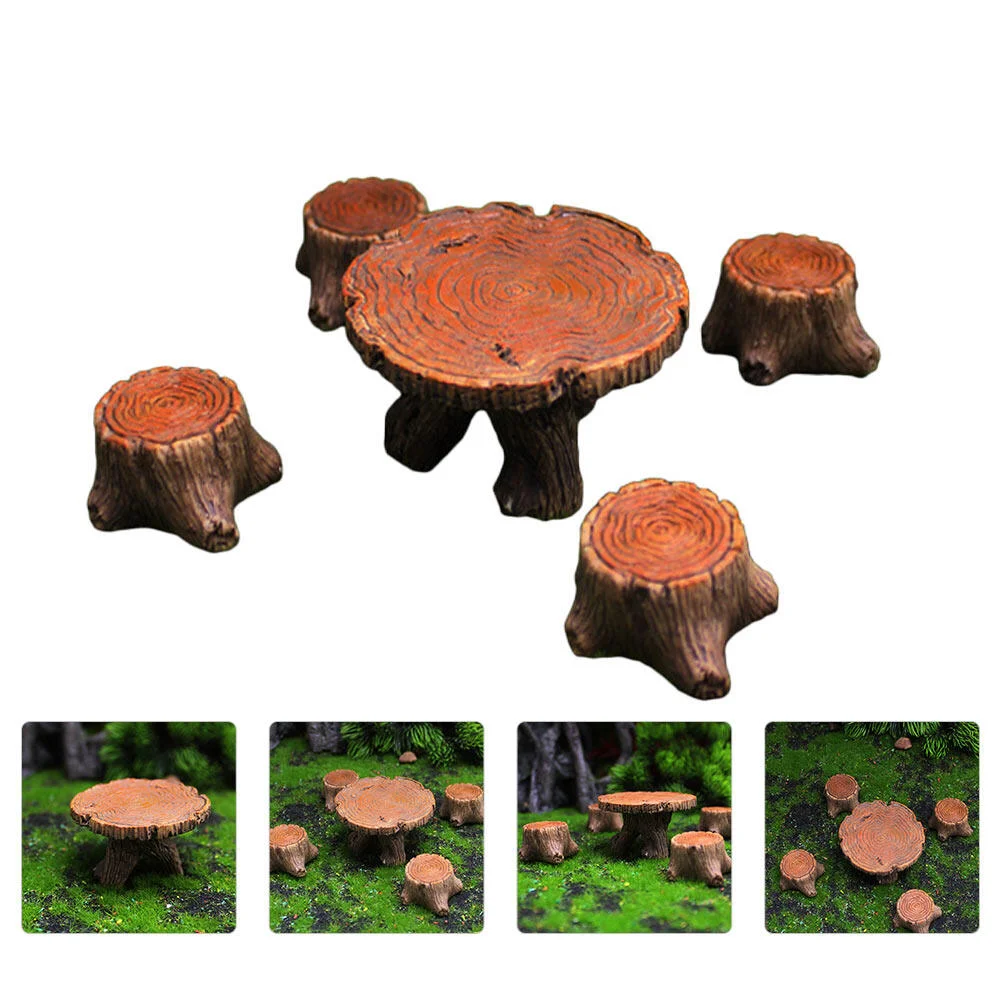 

Table Chair Accessories Chair Table Resin Furniture Micro Landscape Decorature Landscape Accessory Fairy Garden