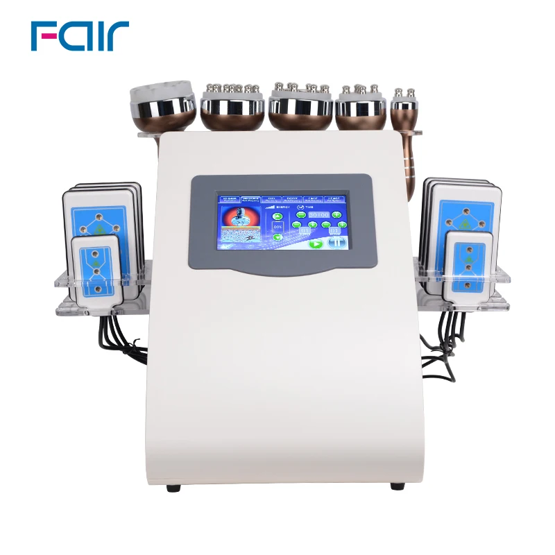 

Лидер продаж, многофункциональный радиочастотный лазер 6 в 1 40k для липосакции, вакуумная кавитация