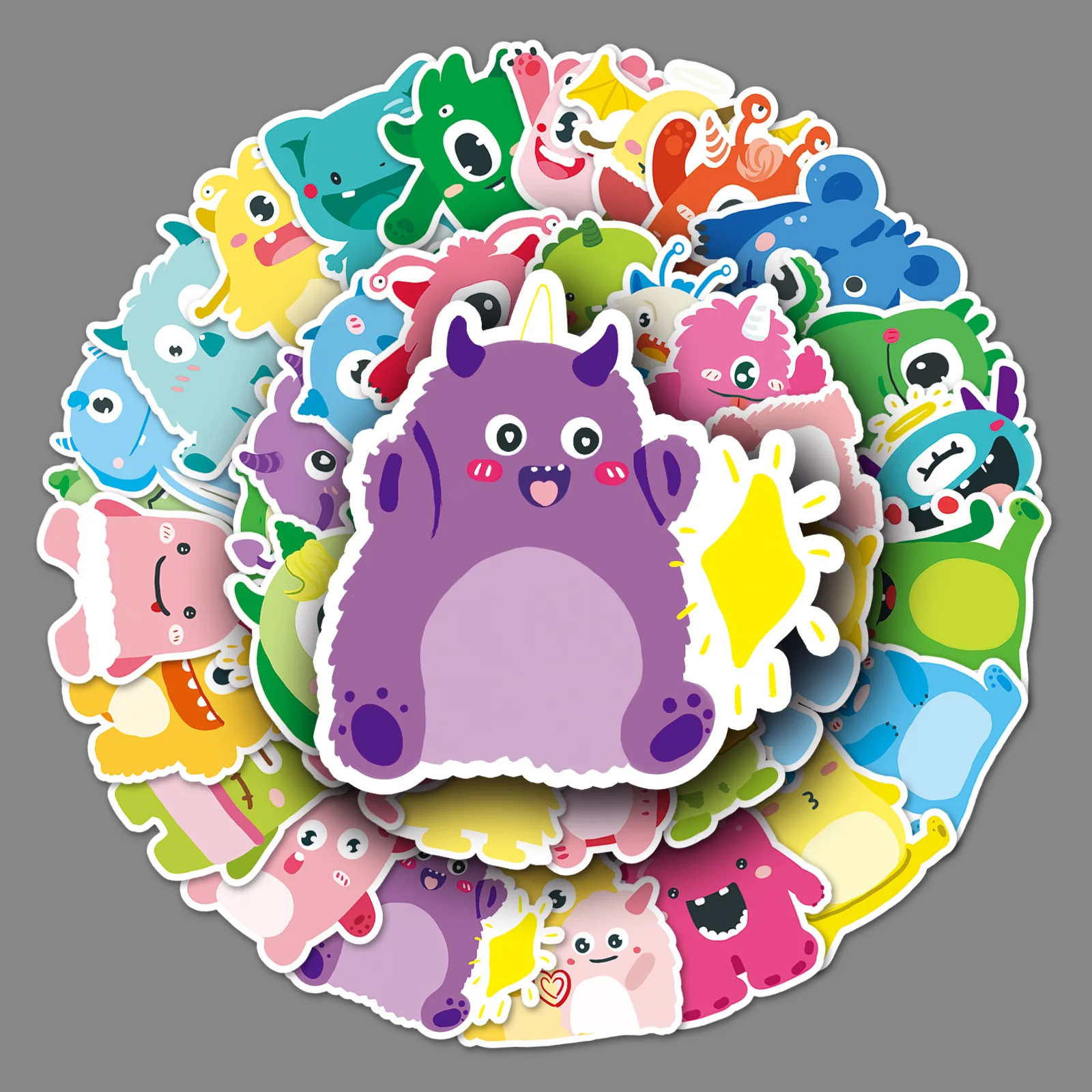 

50pcs Original Little Monster Graffiti Stickers Cartoon Stickers DIY Phone Case Luggage Stickers Waterproof