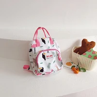 kindergarten schoolbag cartoon cute print nylon backpacks for boys and girls casual portable light weight shoulder bags
