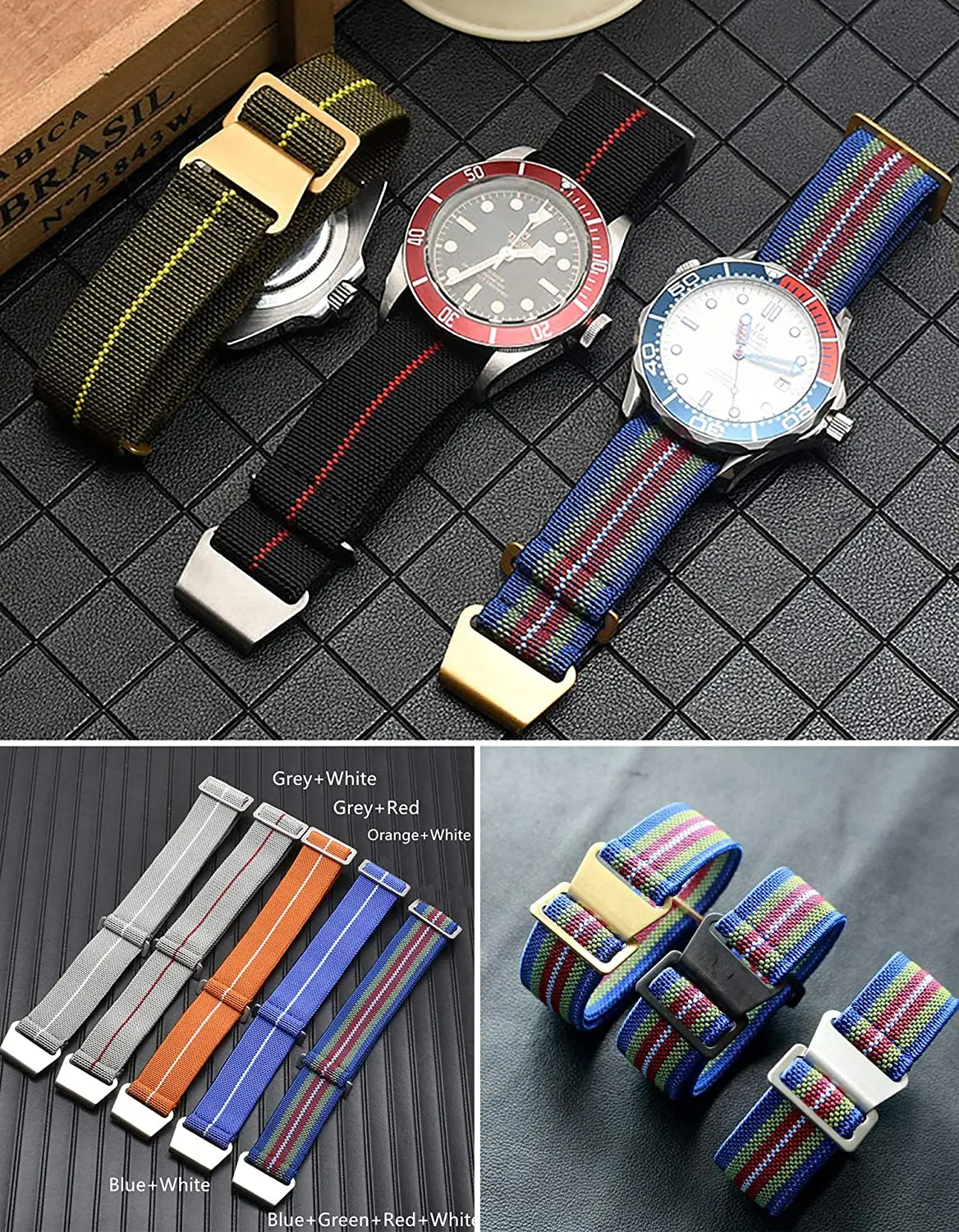 Nylon man watch band troop parachute Sport Watch Band 20mm 22mm for Samsung Galaxy Watches for Amazfit Huami Watch Replacement