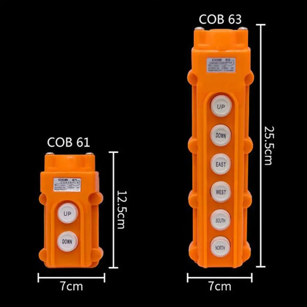 1 шт. подъемный кнопочный переключатель COB63 водонепроницаемый 6 способов