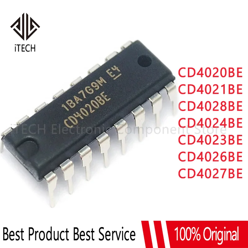 

5PCS CD4026BE DIP CD4026 HEF4026BP DIP-16 CD4020BE CD4021BE CD4023BE CD4024BE CD4027BE CD4028BE CD4020 CD4021 CD4027 CD4028