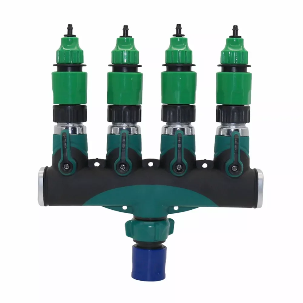 

4-ходовой разветвитель с клапаном, 3/4 дюйма, 4/7 мм, 8/11 мм