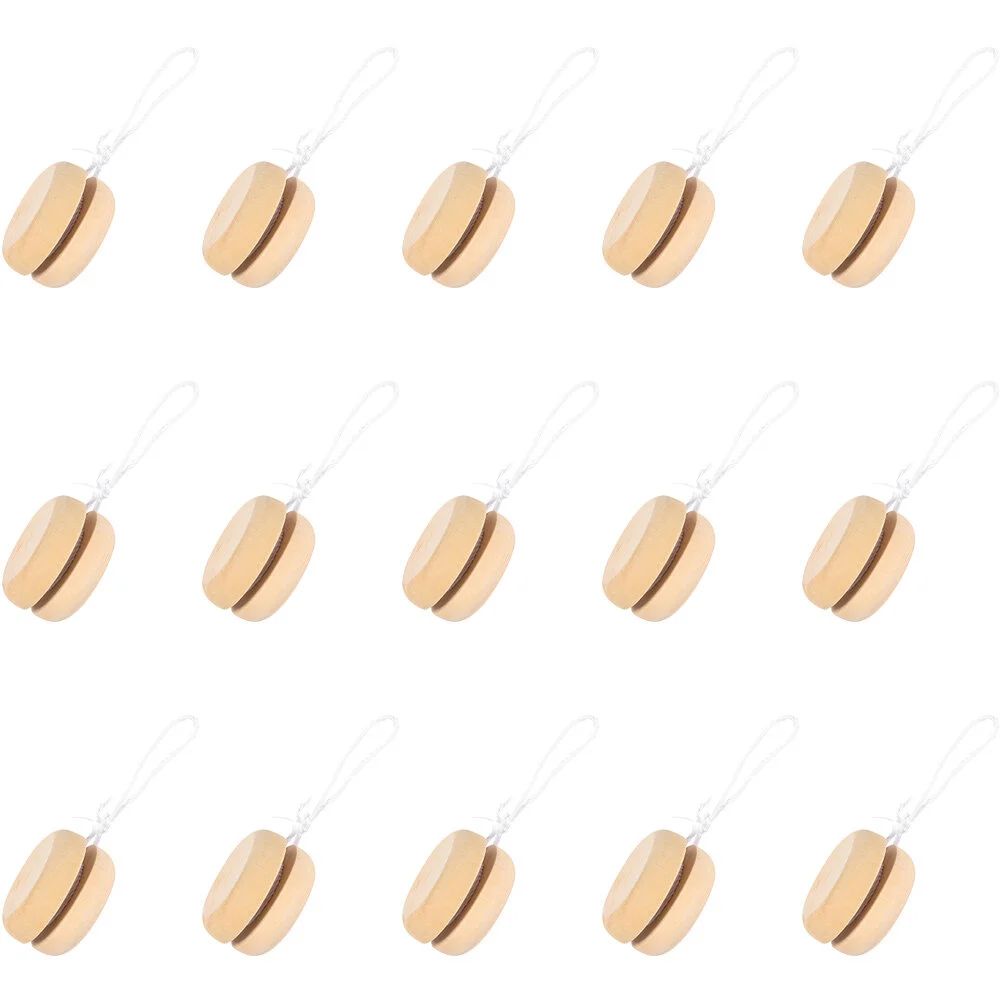 

15 Pcs Toy's Kids Gift Wooden Wood Kids Plaything Balls Toy Toys Small Cartoon Wood Balls Interesting Wooden Child