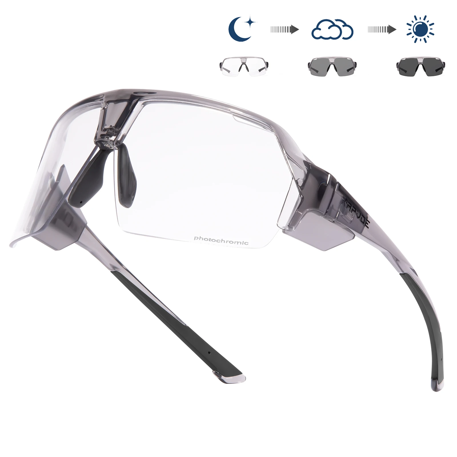 

Солнцезащитные очки Мужские фотохромные, спортивные очки для велоспорта, рыбалки, вождения, для активного отдыха, скалолазания, походов, горного велосипеда