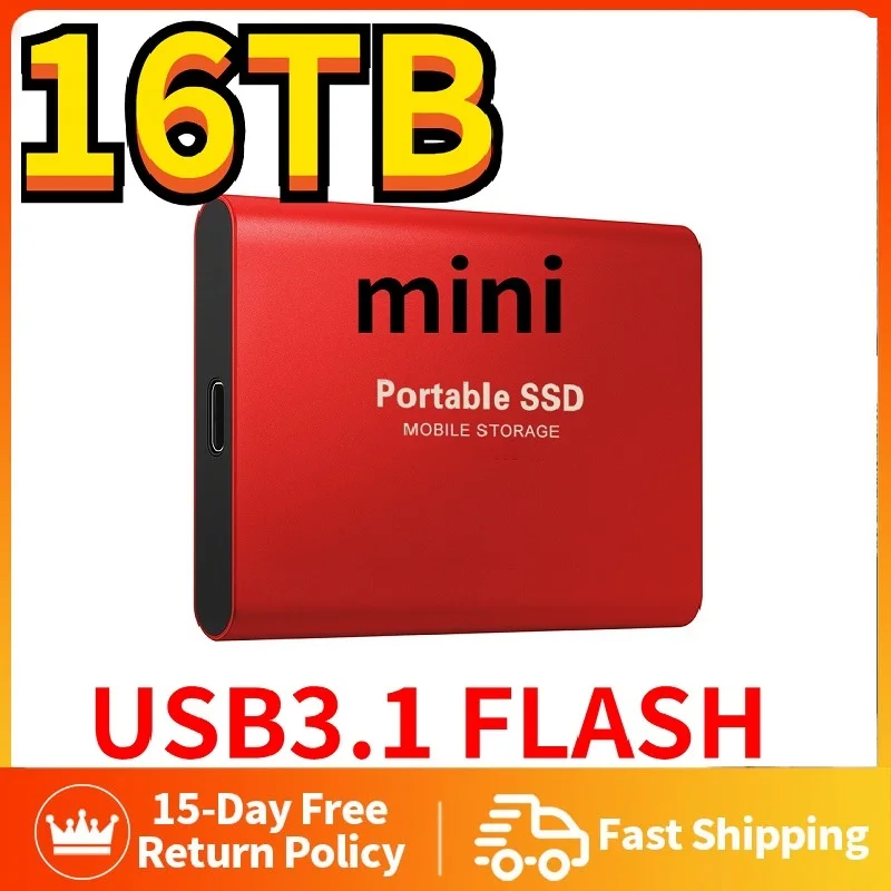 

30tb Externo Ssd External Hard Drive SSD 16tb Flash Mobile Hard Disk Portable Hard Disk Ssd Hard Disk Laptop Computer 16tb 30tb
