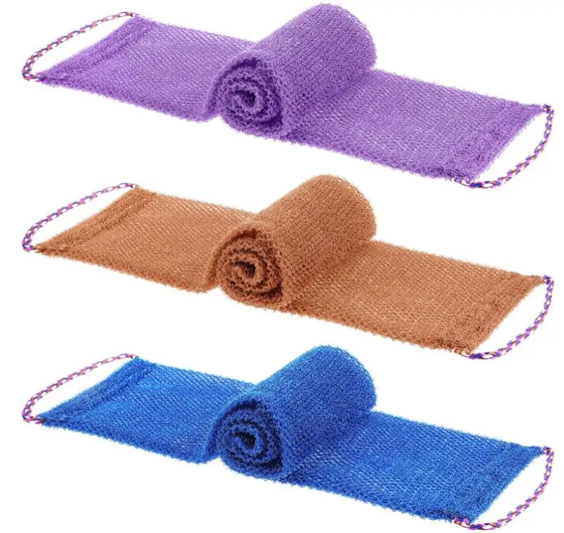 

Африканская сетчатая губка, 31,5 дюйма, африканская отшелушивающая сетка для тела, тряпочка, длинная Губка для купания SN447