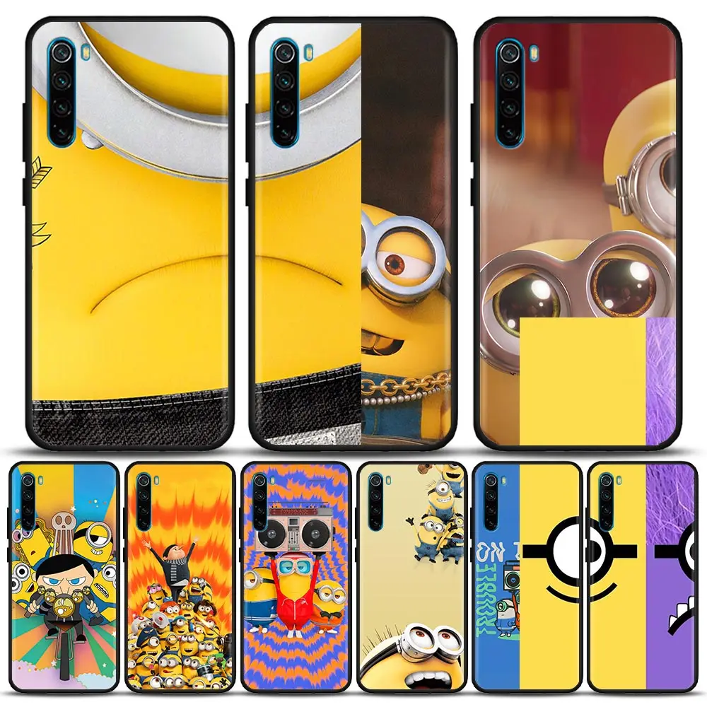 

Minions Cute Anime Cartoon Comic Phone Case For Redmi K40 K40S K50 6 6A 7 7A 8 8A 9 9A 9C 9T 10 10C Pro Plus Cover Fundas Coques