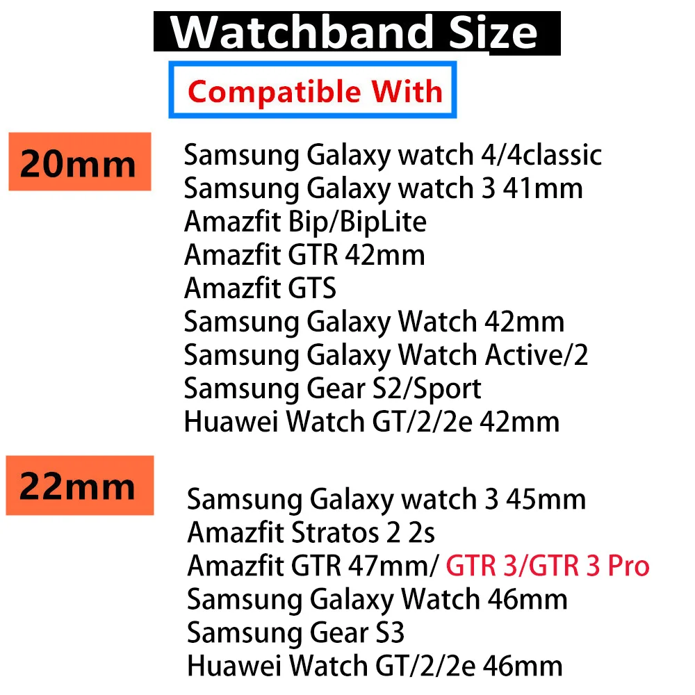 Ремешок для Samsung Galaxy watch 4/Classic/46 мм/42 мм 20/22 магнитный браслет Huawei GT/2/Pro Gear S3/Galaxy 3 45