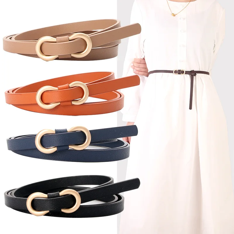 Ms luxury belt contracted 800 shirt dress narrow belt decoration waist belt