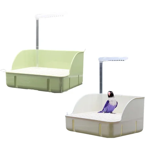 Ванна для попугая, автоматическая ванна для птиц с несколькими смесителями, автоматическая душевая ванна для маленьких и средних попугаев, чистящая ванна