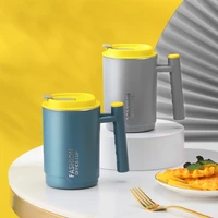 double layer stainless steel thermal mug removable officetea coffee cup anti scalding handle water bottle with sealed lid