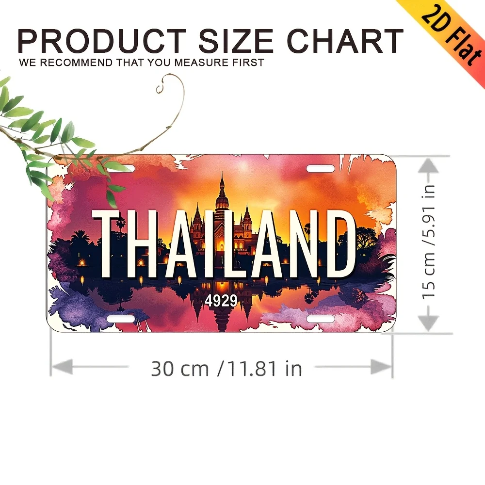 

Винтажная Алюминиевая Табличка «Тайланд», 6x12 Дюймов, Ретро-металлический Настенный Декор С Изображением Тропического Пляжа