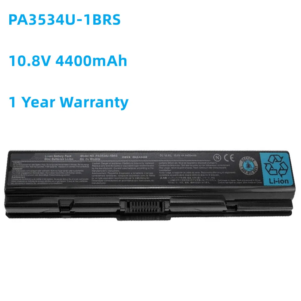 

10.8V 4400mAh PA3535U-1BRS PA3534U-1BRS PABAS098 Battery For Toshiba Satellite A200 A210 A300 A350 L300 L500 L505