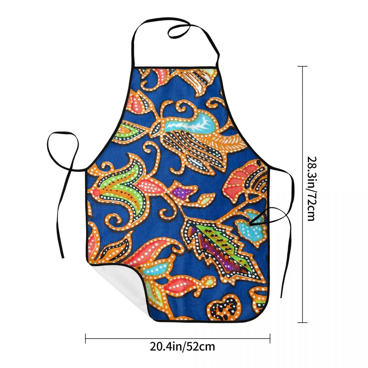 Фото Sarong Batik Kebaya фиолетовый фартук шеф-повара кулинария Tablier водостойкий нагрудник кухонный сарафан для чистки для женщин и мужчин живопись №2