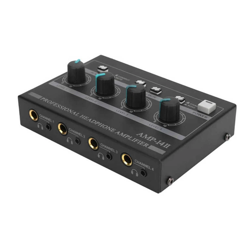 

Headphone Amplifier 4-Channel Ferroalloy Mono/Stereo Monitor Set AMP-I4 II Chargeable Headphone Amplifier