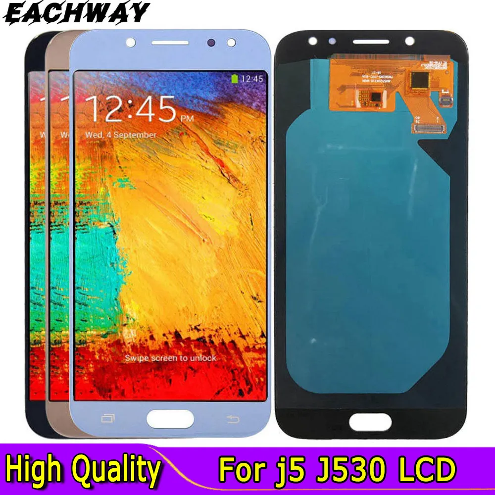Оригинальный AMOLED дисплей для SAMSUNG GALAXY j5 J530 LCD J530F SM-J530F J5 2017, сменный сенсорный экран дисплея для SAMSUNG J530 LCD 5,0