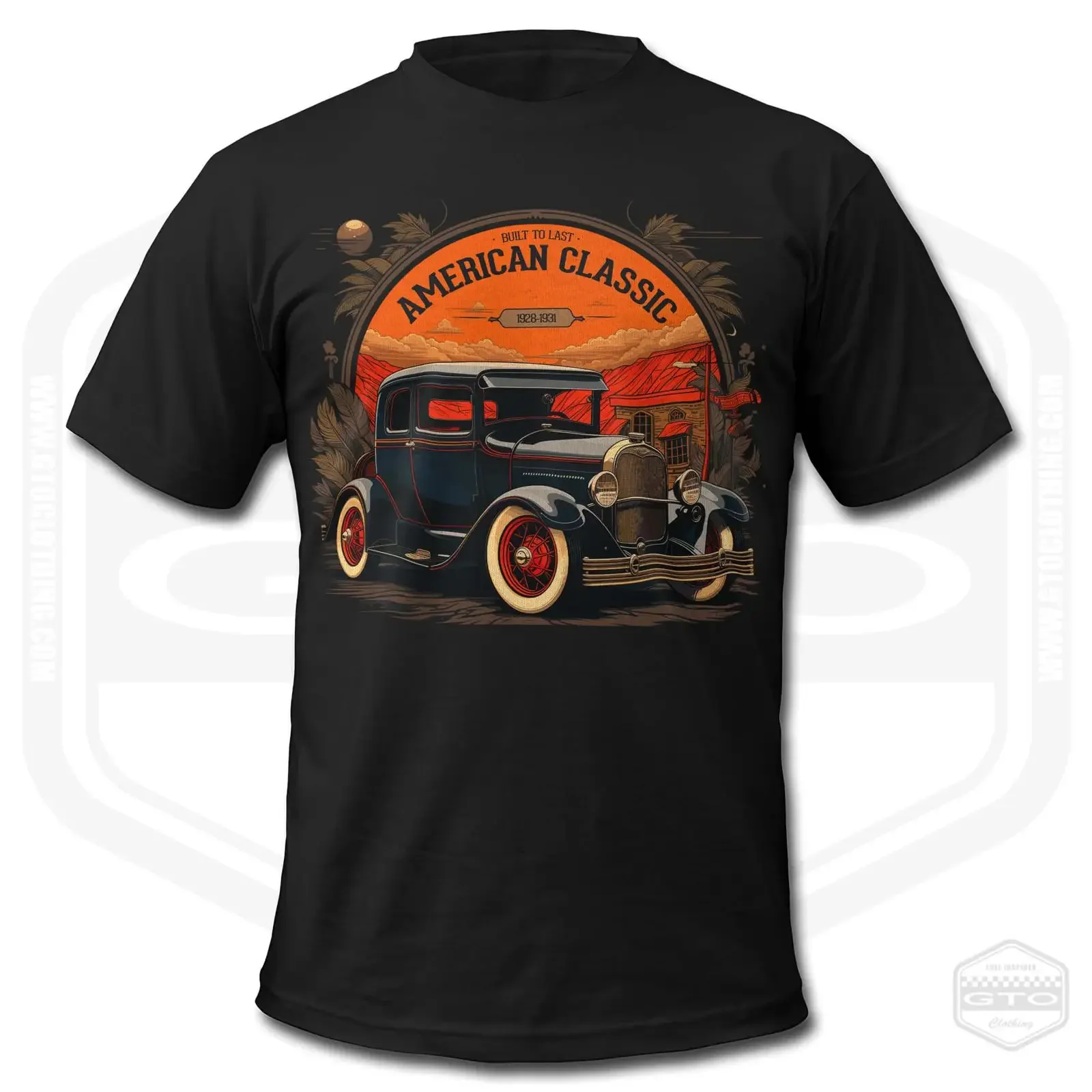 Фото Футболка Model A Retro 2 для мужчин, винтажная, с принтом Hot Rod Fan Art, мягкая, повседневная, стильная, уличная одежда, дышащая. №1