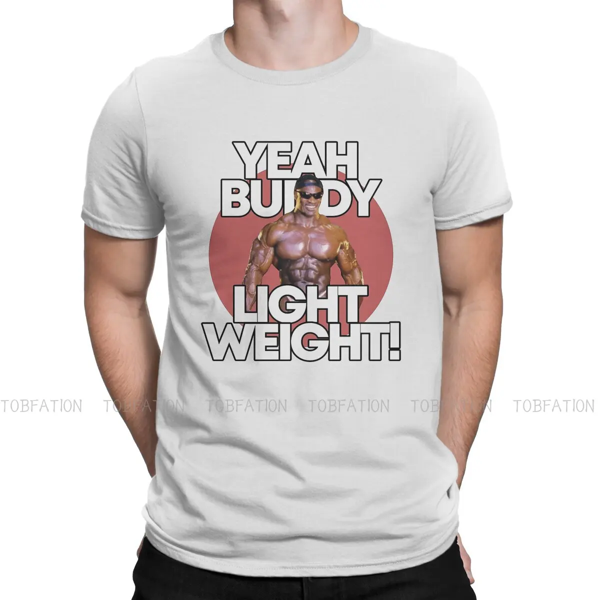 

Yeah Buddy Light Weight Graphic TShirt Ronnie Coleman Fit Exercise Style Streetwear T Shirt Male Short Sleeve Unique Gift Idea