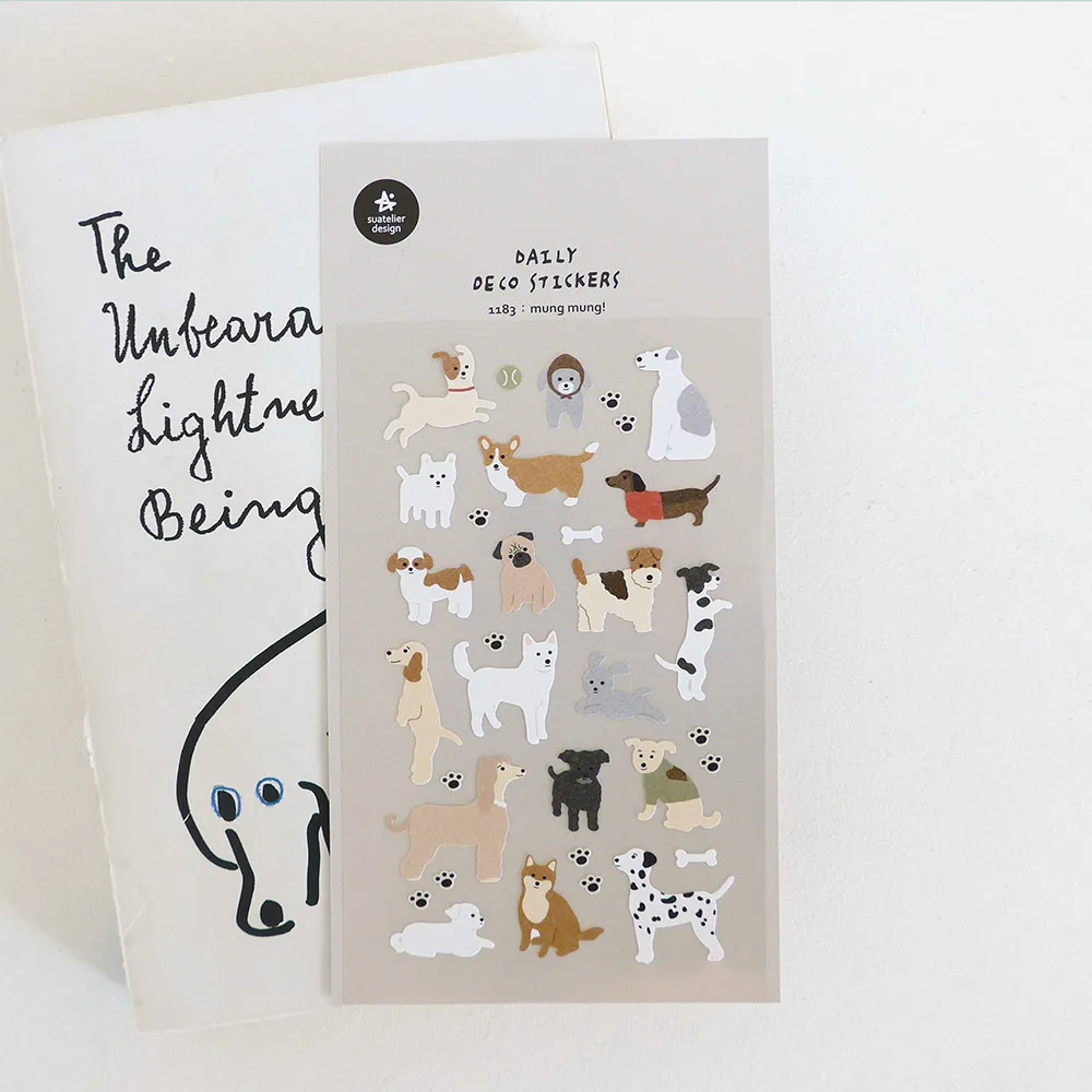 

Стикеры Suatelier: Корейские милые собачки для скрапбукинга