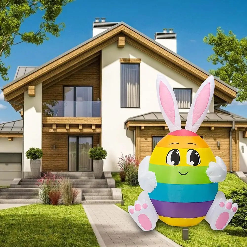 

Easter Inflatable Toys Home Decoration Outdoor Rabbit Easter Decoration Bunny Party Yard Light Garden Lawn Inflatable LED G G8N6