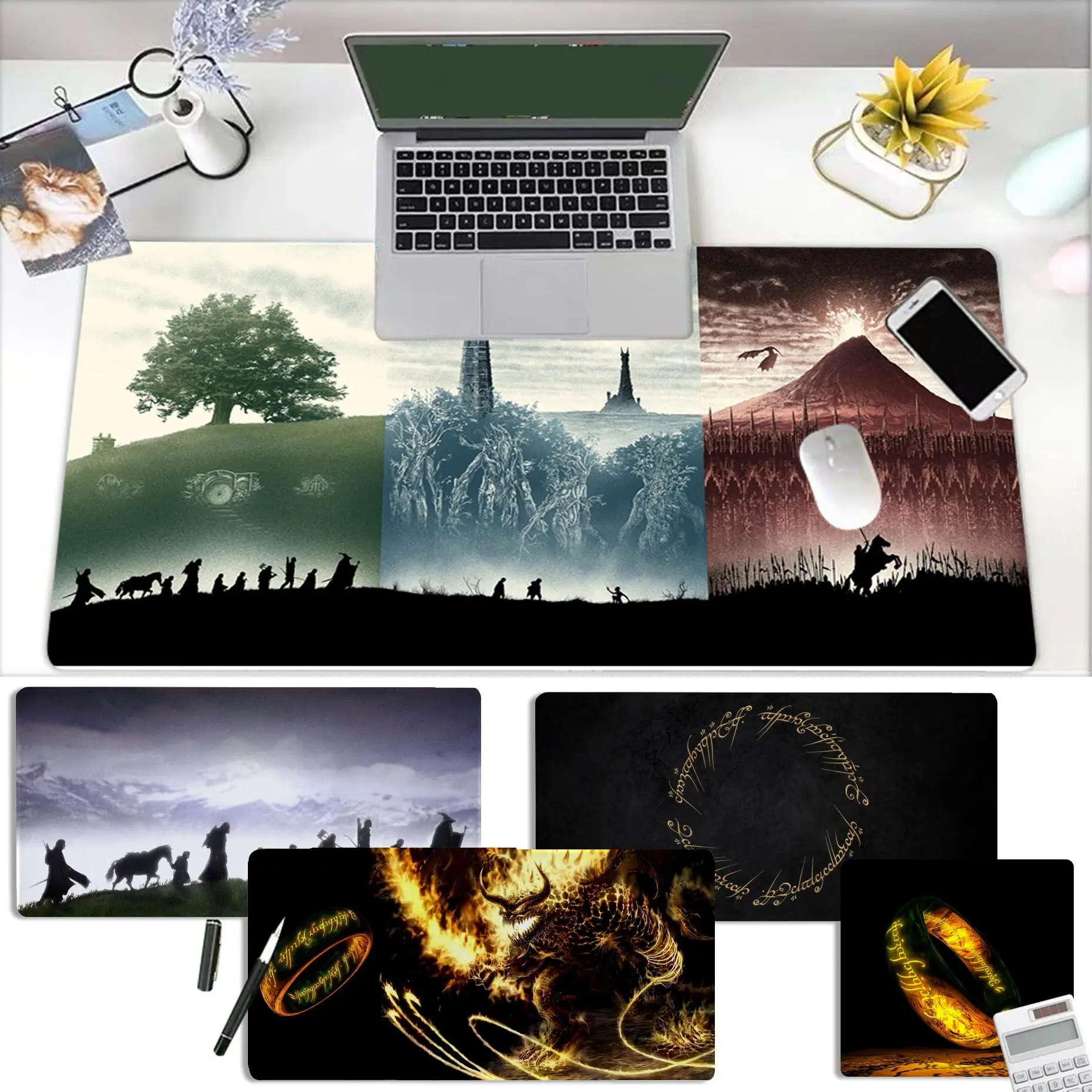 

The L-Lord Of The Rings Mousepad High Quality Customized Laptop Gaming Mouse Pad Size For Gameing World Of Tanks CS GO Zelda